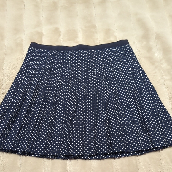 J. Crew Dresses & Skirts - J. Crew Dark Blue Skater Skirt with White Dots